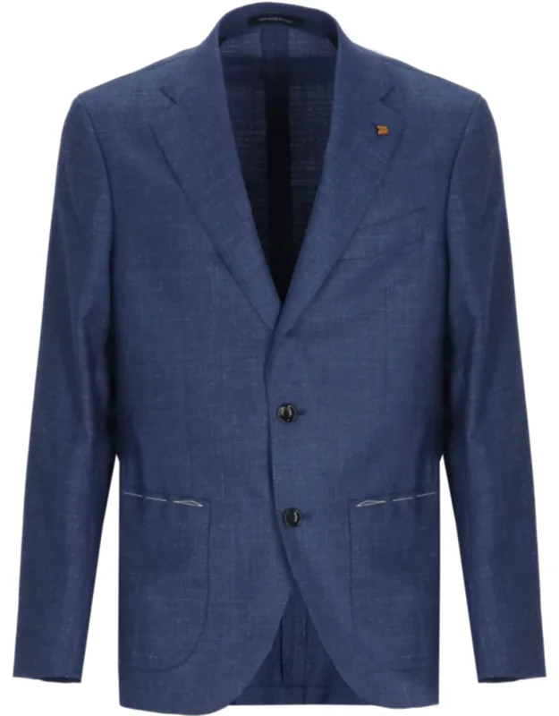 Classic Lapel Wool Blazer