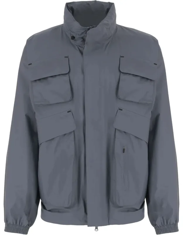 Nylon Jacket With Multi-pocket Design