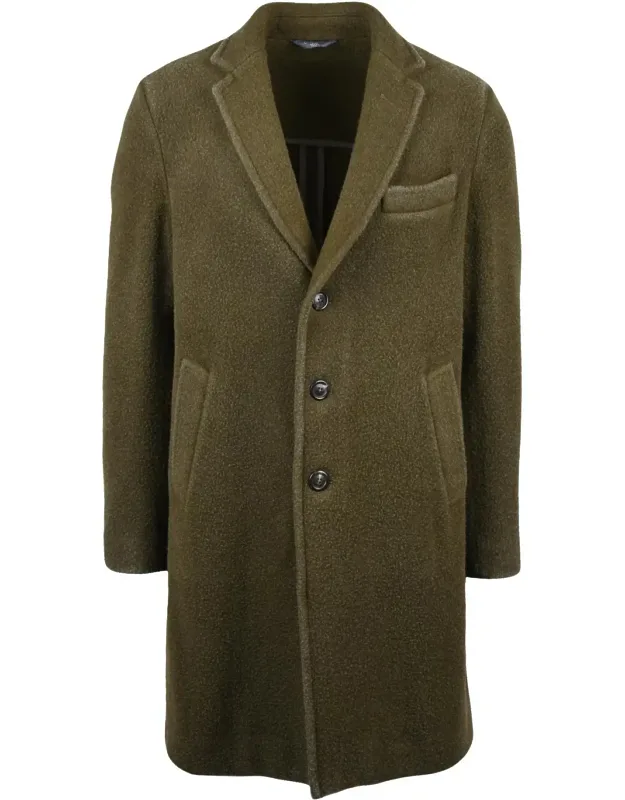 Virgin Wool-blend Coat