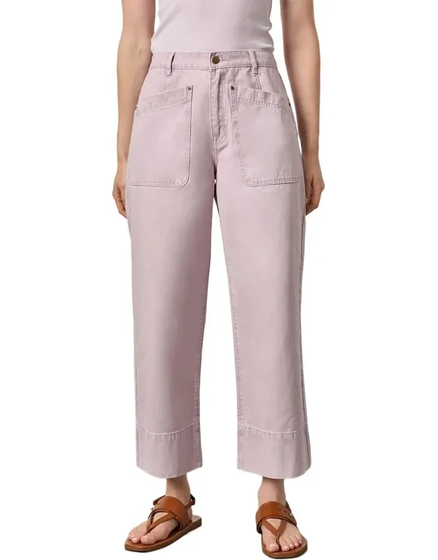 Twill Straight Leg Pants