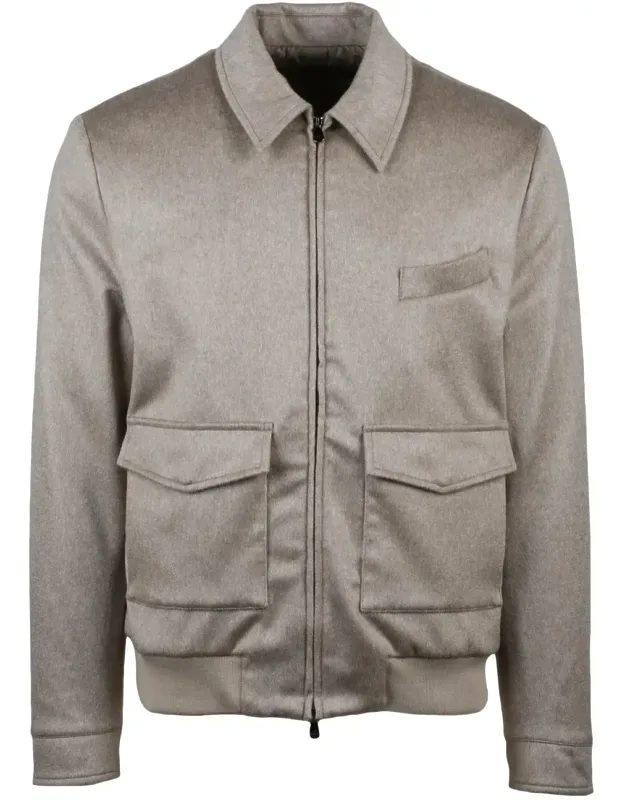 Cashmere Aviator Jacket