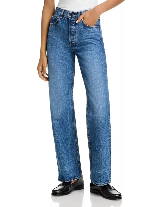 Rosebowl High Rise Straight Jeans