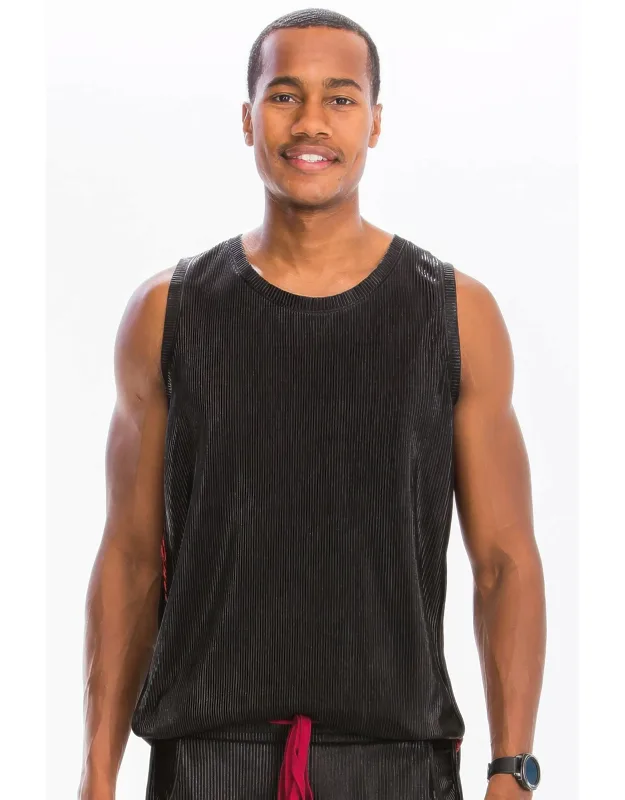 Metallic Flick Tank Top