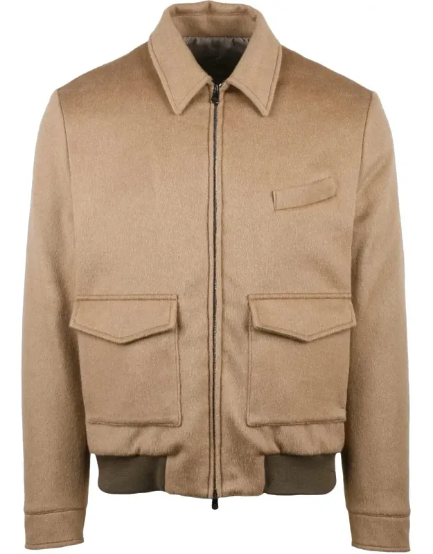 Wool-cashmere Aviator Jacket