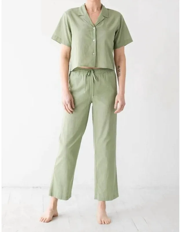 Woven High Waisted Pants