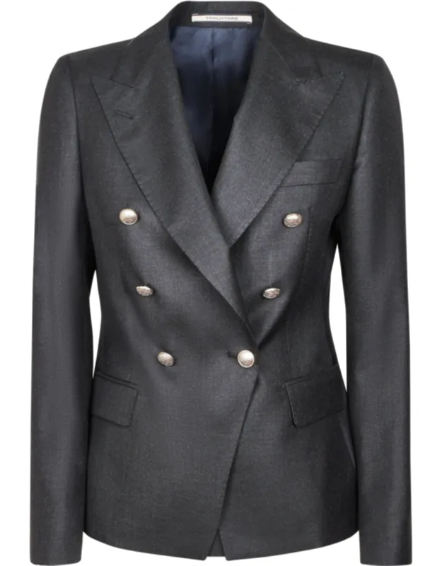 Tailored Blazer With Metallic Accents