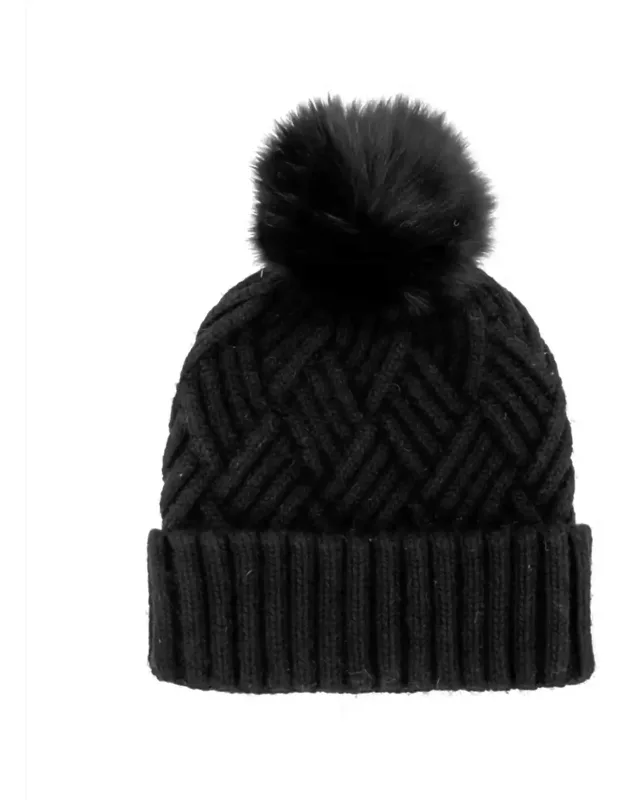 Fox Pom Knit Hat