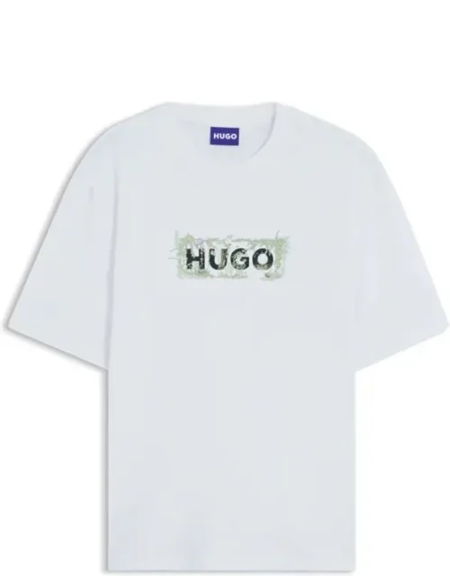 Embroidered Logo Artwork Cotton T-shirt