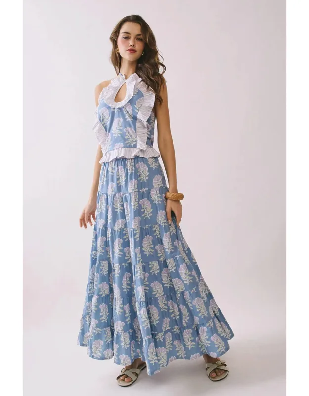 Maribel Top And Skirt Set