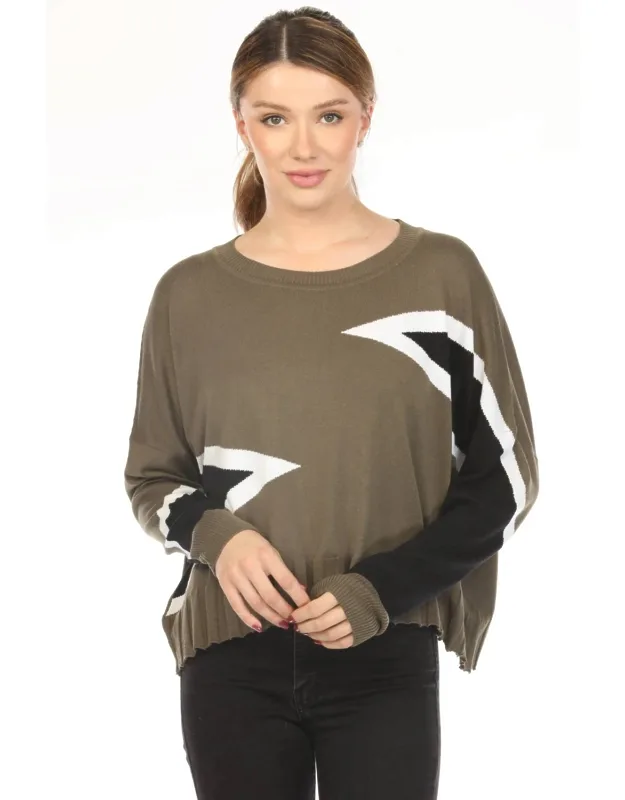 Mini Triangle Crew Neck Sweater