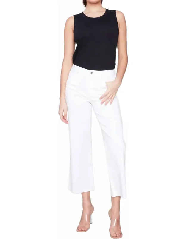 Regular Rise Flare Leg Raw Edge Jeans