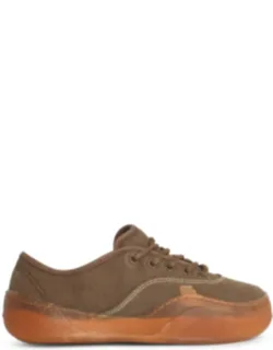 Mud-colored Cotton Sneakers