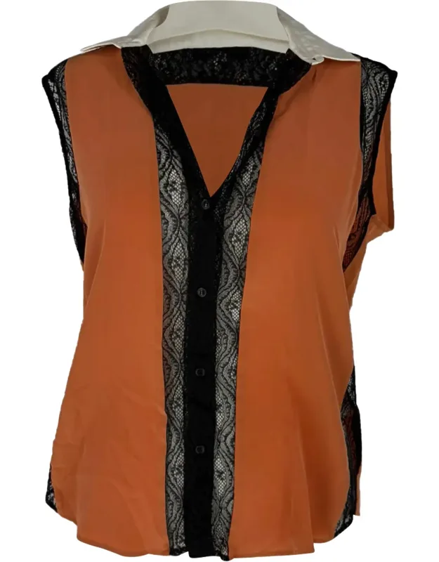 Lace Trimmed Blouse