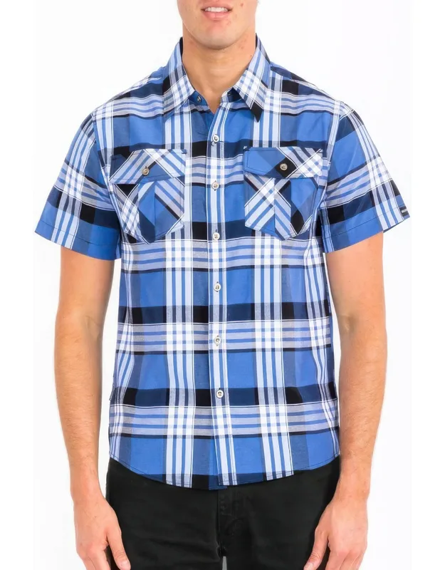Checkered Two Pocket Shirt - Breathable Cotton Blend & Utility Pockets