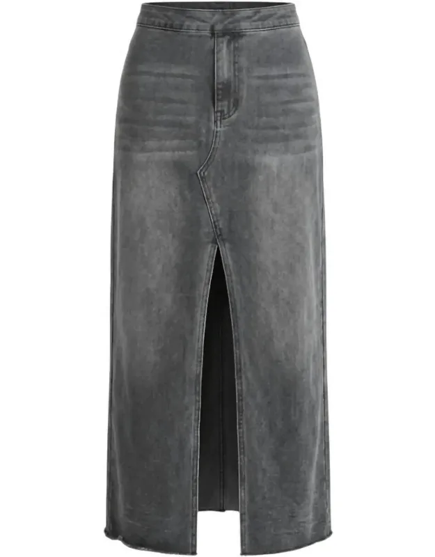 Denim Maxi Skirt