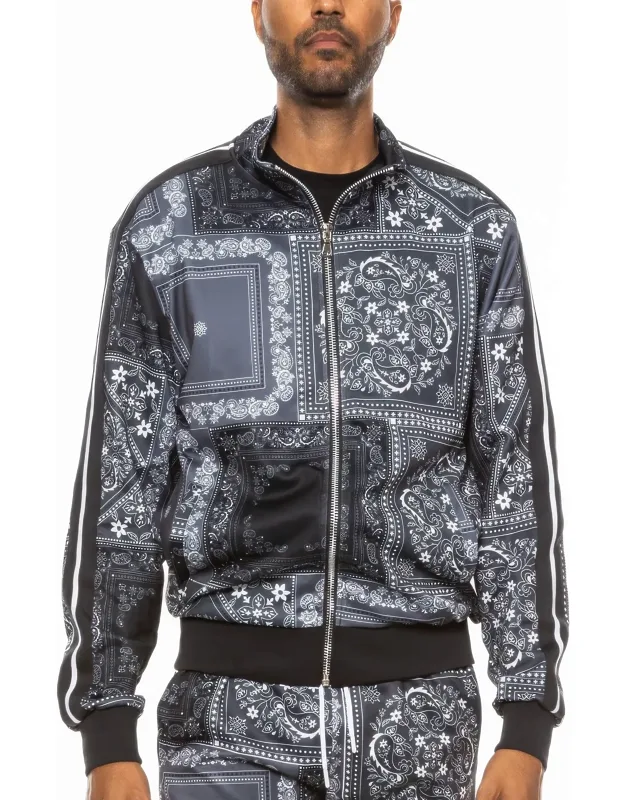 Paisley Bandana Track Jacket