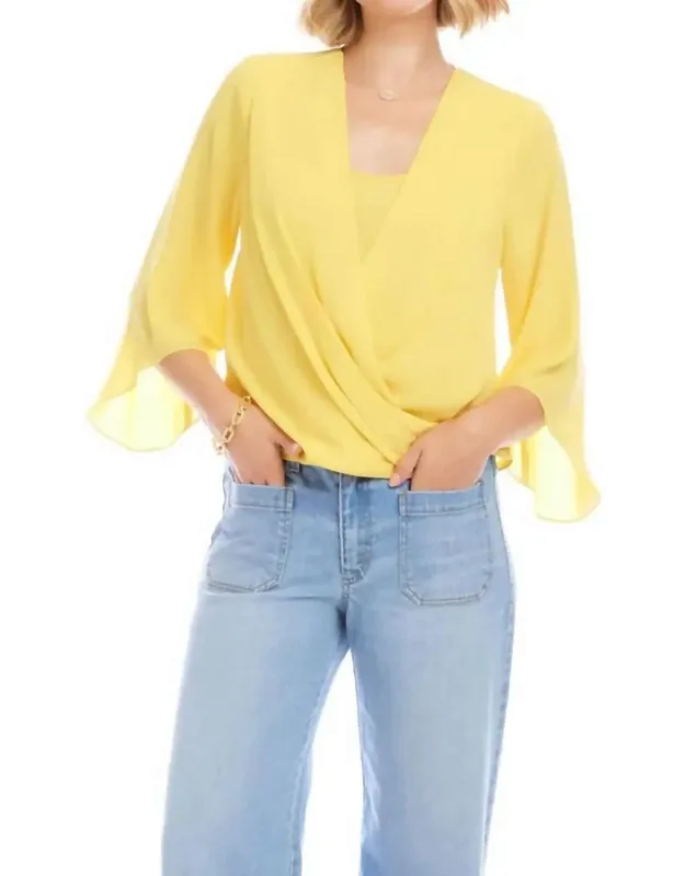 Drape Front Crossover Top