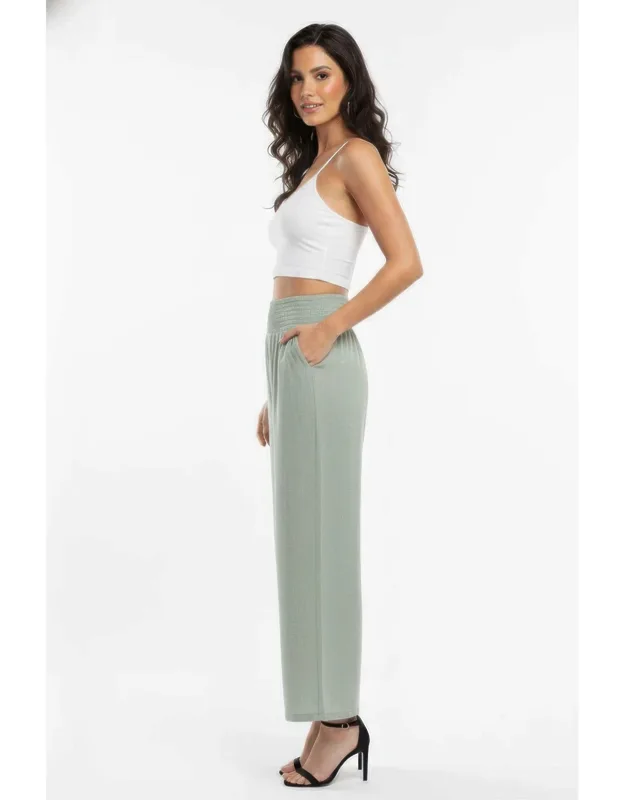 Lightweight High-waisted Wide-leg Lounge Pants