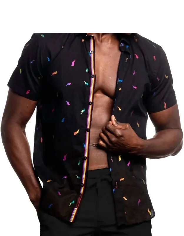 Parrot Punch Foil Short Sleeve Shirt
