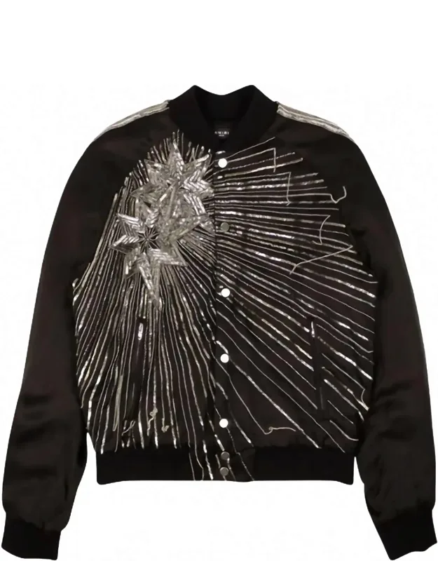 Beaded Star Bomber Jacket