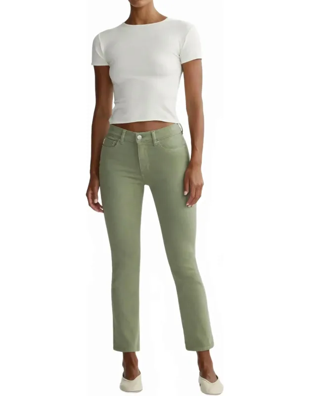 Mara Straight Mid Rise Ankle Jeans