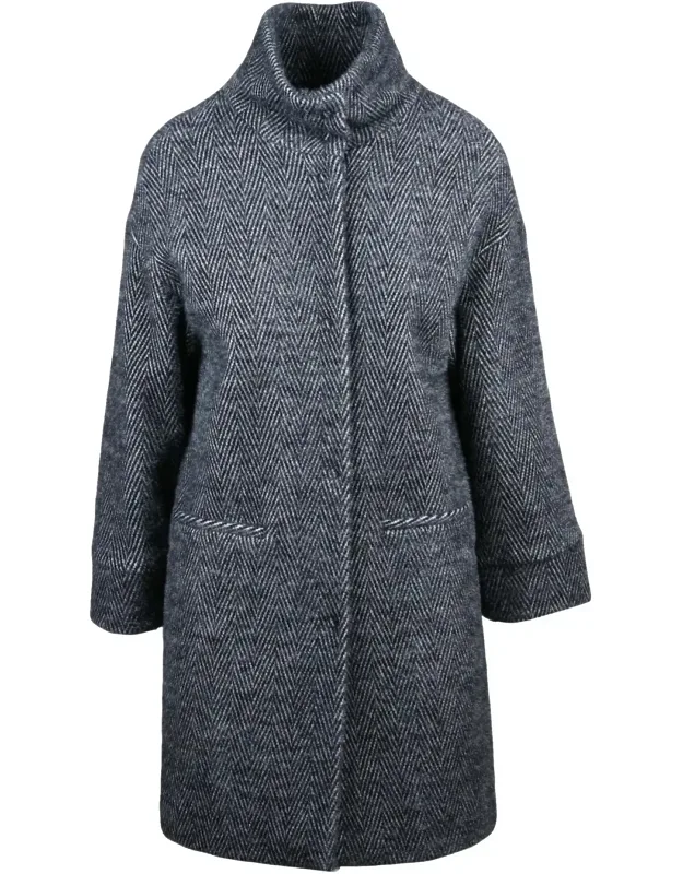 Virgin Wool-blend Coat