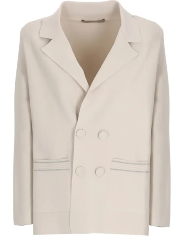 Embellished Double-breasted Blazer