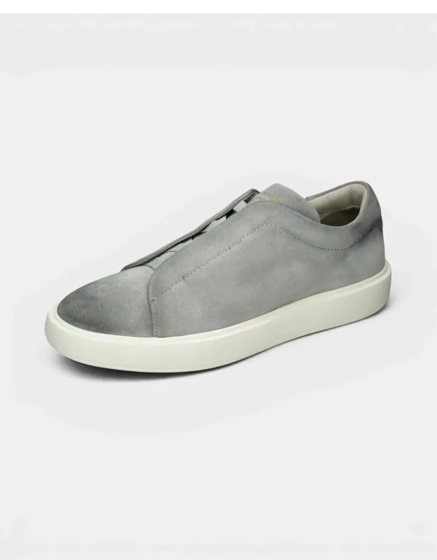 Slouch Leather Slip-on Sneakers