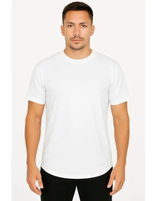 Curved Athletic Sports T-shirt