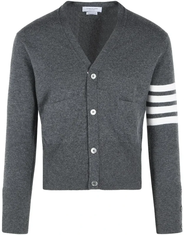 Classic 4 Bar Cashmere Cardigan