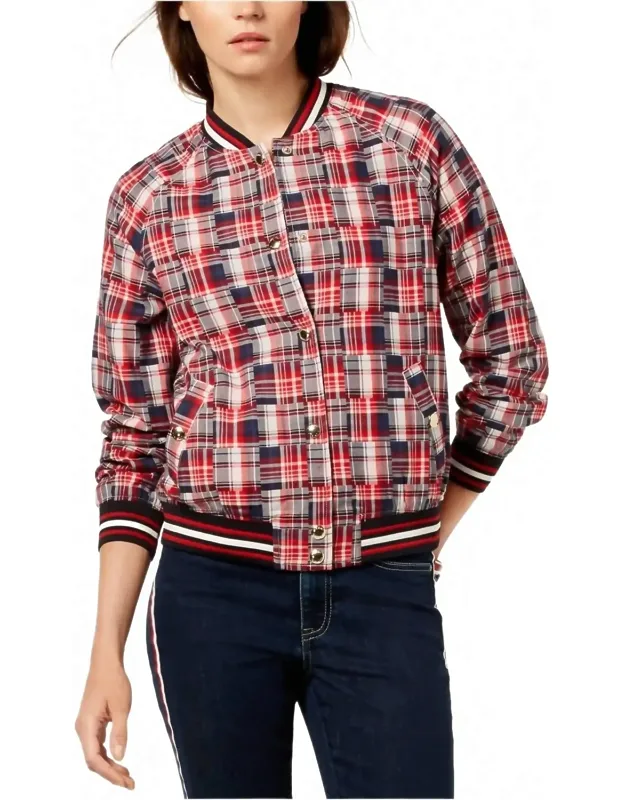 Plaid Varsity Jacket