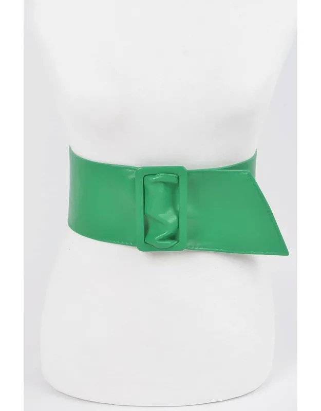 Faux Leather Waist Belt