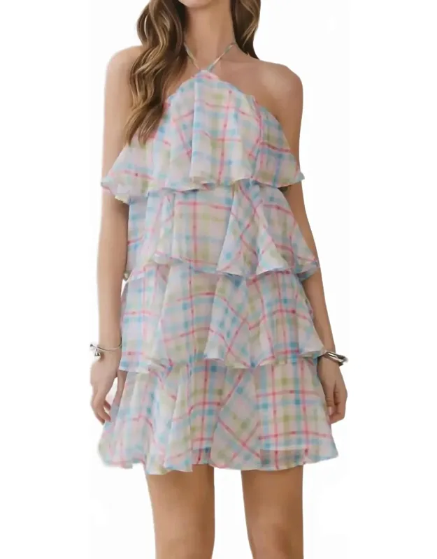 Pastel Dreams Tiered Ruffle Dress