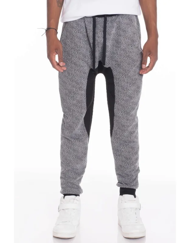 Casual Marbled Sweat Pants