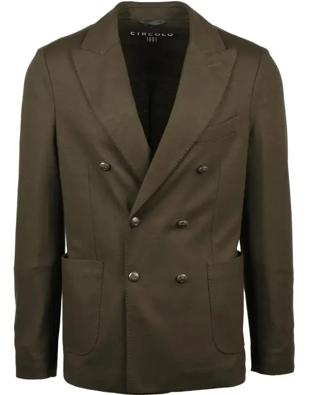Double-breasted Blazer With Wide Lapels