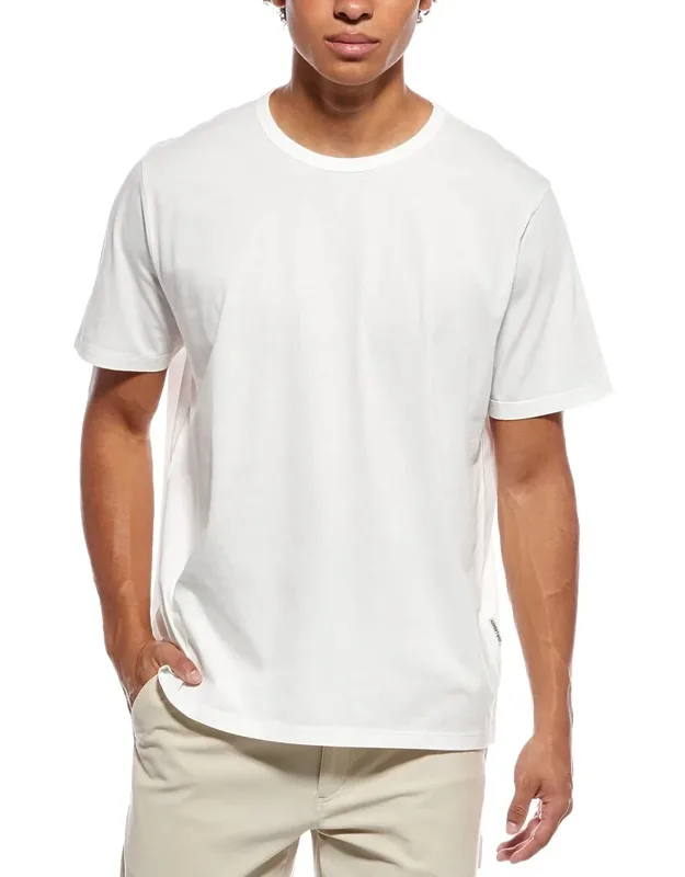 T-shirt With Crewneck And Ribbed Trim