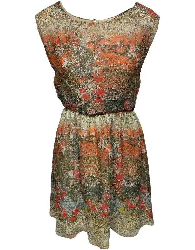 Floral Printed Mini Dress
