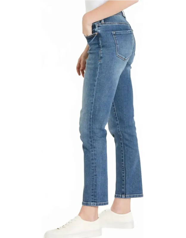 Blaire Straight Leg Jean In South Bay With Perfect Fit And 9 1/2 Inch Front Rise