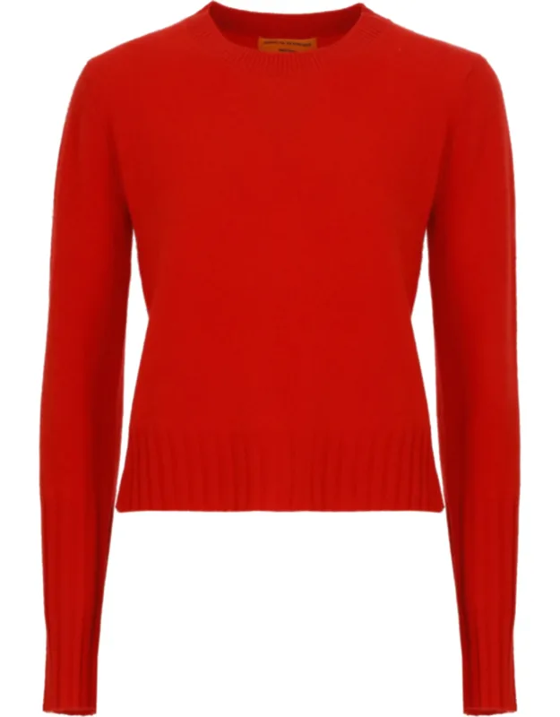 Shrunken Crew Cashmere Sweater
