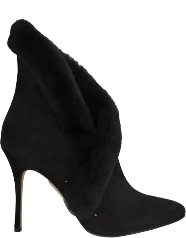 Fur Trimmed Ankle Boots