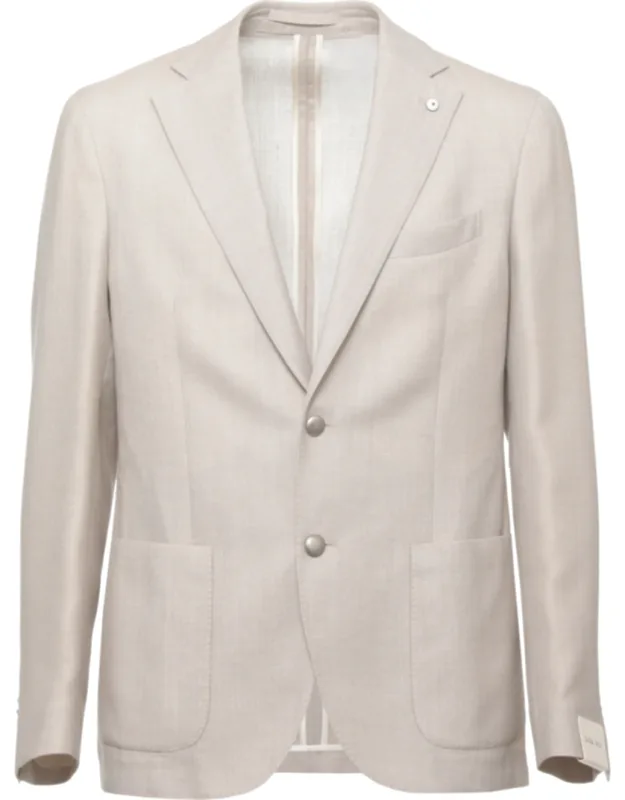 Classic Lapel Cotton-wool Blazer