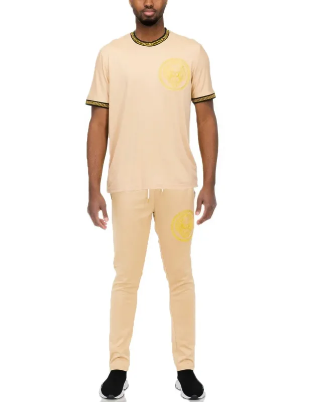 Lion Head Polo Shirt - Soft, Breathable Fabric