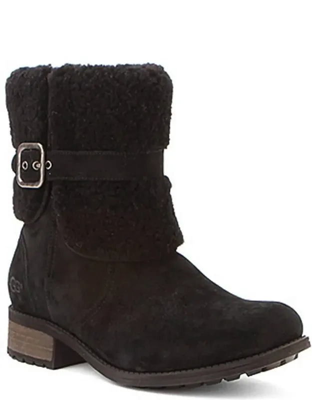 Blayre Ii Shearling Genuine Cuff Suede Boots