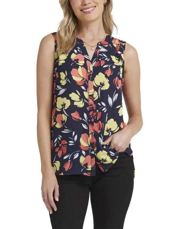 Pintuck Blouse - Figure-flattering Fits, 100% Recycled Polyester