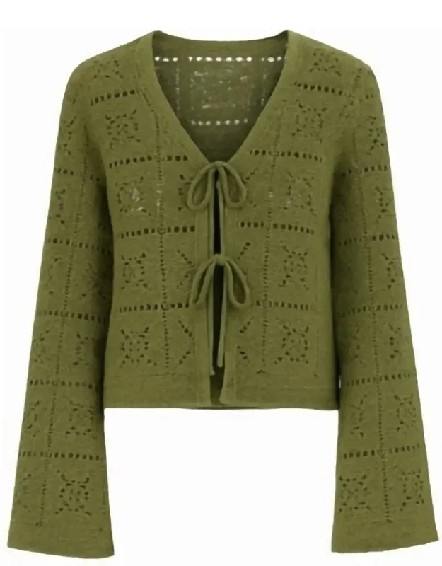Daisy Flowing Bell Sleeve Cardigan