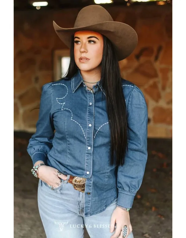 Stretch Pearl Snap Western Shirt