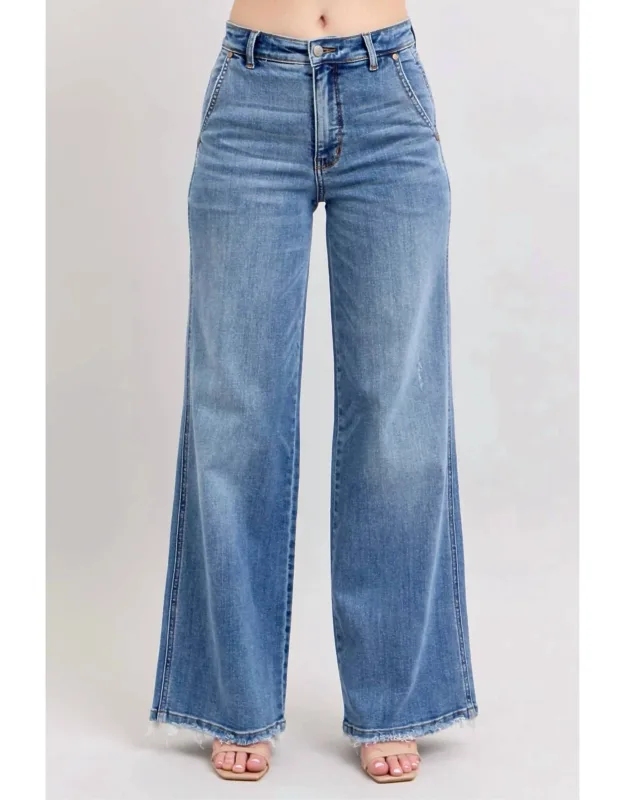 High Rise Retro Wide Fit Jeans