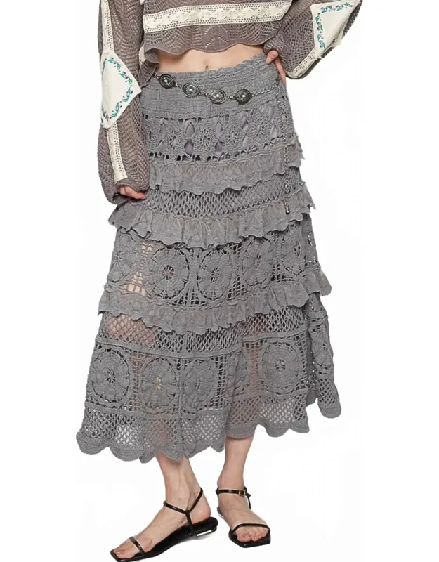 Ruffle Crochet Skirt