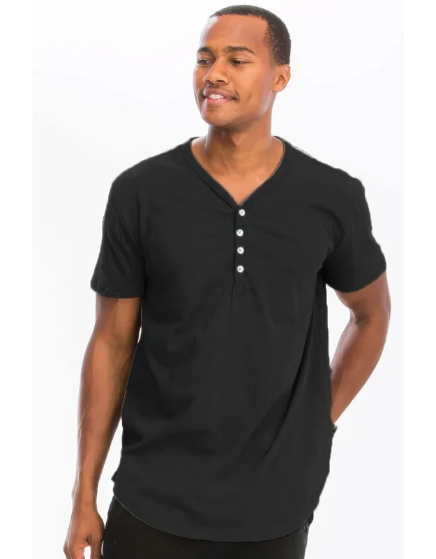 Short Sleeve Henley Shirt