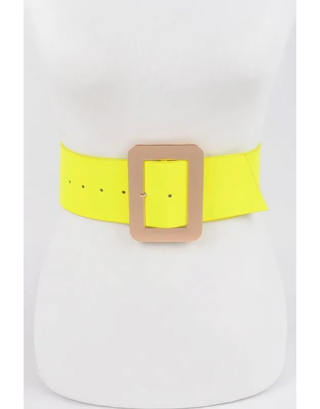 Neon Waist Belt - Structured Silhouette, Bold Finish